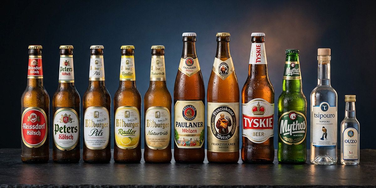 Bier & Friends, Getränkekarte